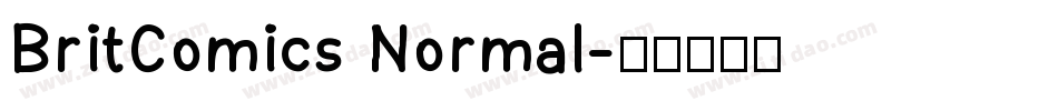 BritComics Normal字体转换